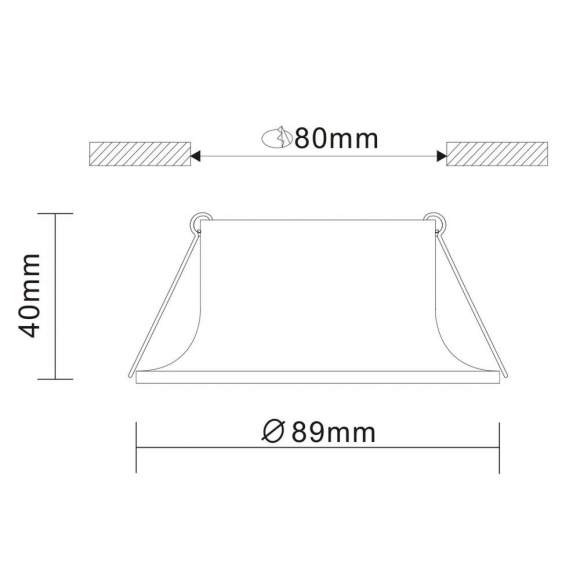 Встраиваемый точечный светильник ST-Luce ST201.408.01 Встраиваемый точечный светильник ST-Luce ST201.408.01
