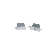 4шт. Заглушки для алюминиевого профиля Uniel UFE-N01 SILVER B POLYBAG (UL-00000620)