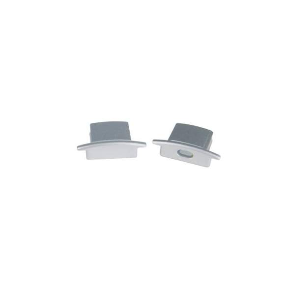 4шт. Заглушки для алюминиевого профиля Uniel UFE-N01 SILVER B POLYBAG (UL-00000620)