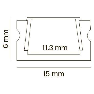 2м. Встраиваемый алюминиевый профиль для светодиодной ленты Maytoni Led strip ALM004S-2M 2м. Встраиваемый алюминиевый профиль для светодиодной ленты Maytoni Led strip ALM004S-2M
