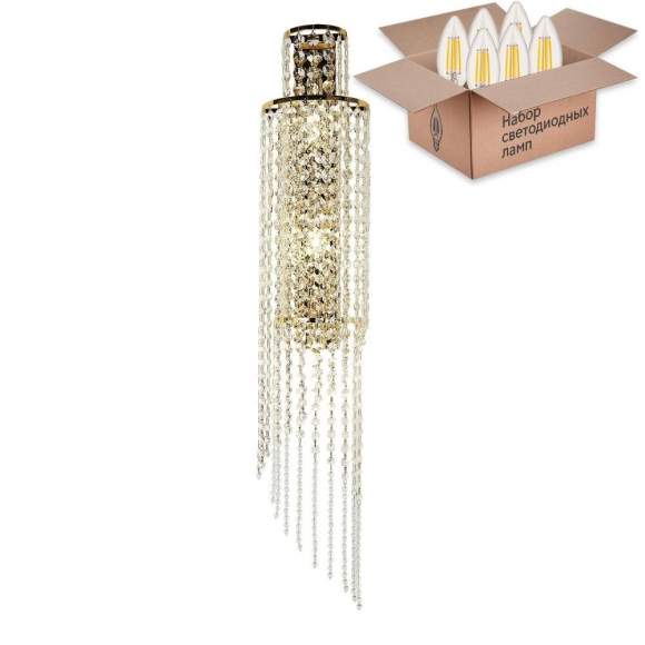 Настенный светильник с лампочками Favourite Monilibus 4015-3W+Lamps E14 Свеча