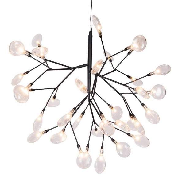 Люстра подвесная Crystal Lux EVITA SP36 BLACK/TRANSPARENT