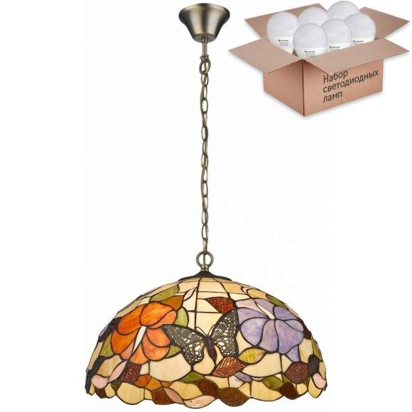 Подвесной светильник с лампочками Velante 816-806-03+Lamps E27 P45 Подвесной светильник с лампочками Velante 816-806-03+Lamps E27 P45