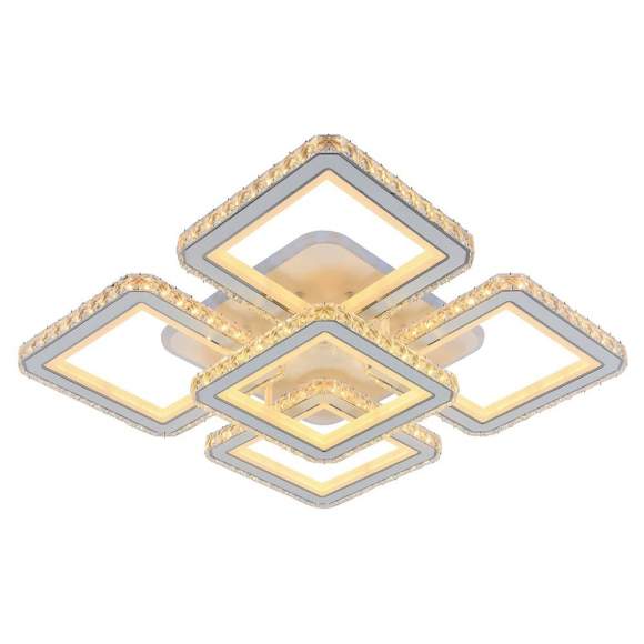 Светодиодная диммируемая люстра с ПДУ Profit Light 8048/4+1 WHT 300W+10W RGB