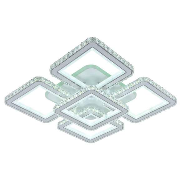 Светодиодная диммируемая люстра с ПДУ Profit Light 8048/4+1 WHT 300W+10W RGB Светодиодная диммируемая люстра с ПДУ Profit Light 8048/4+1 WHT 300W+10W RGB