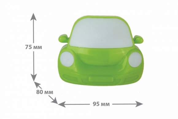 NL-197 ''Машинка'' зеленая Ночник Camelion 13144