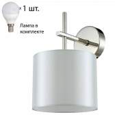 Бра Crystal Lux с лампочкой SERGIO AP1 NICKEL+Lamps E14 P45