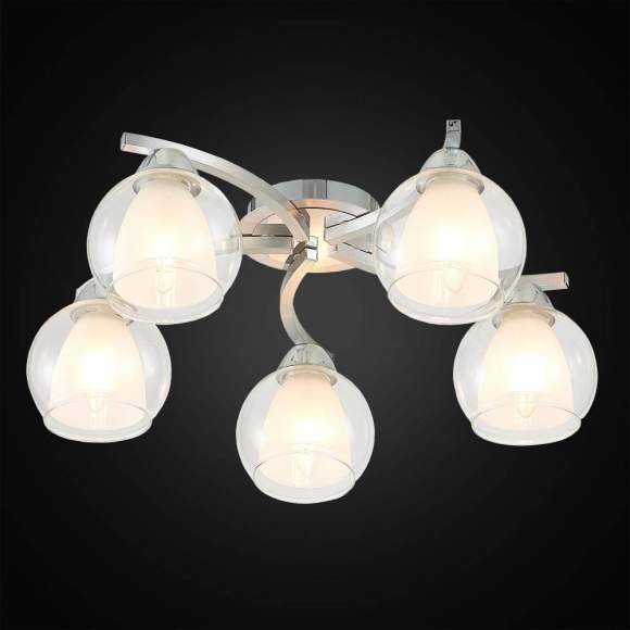 Люстра потолочная Citilux Кристи CL152157 Алюминий+Хром