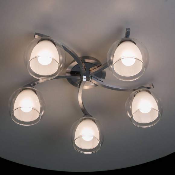 Люстра потолочная Citilux Кристи CL152157 Алюминий+Хром