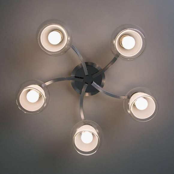 Люстра потолочная Citilux Кристи CL152157 Алюминий+Хром