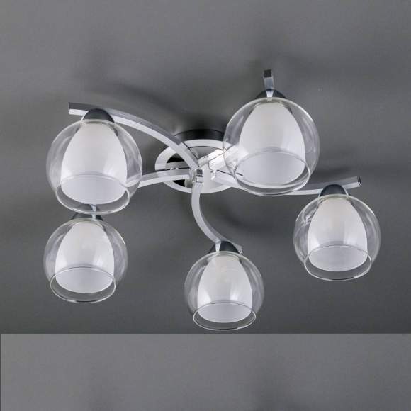 Люстра потолочная Citilux Кристи CL152157 Алюминий+Хром