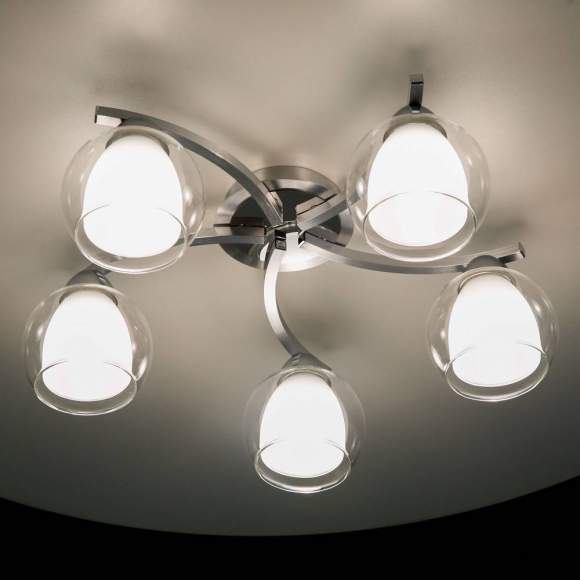 Люстра потолочная Citilux Кристи CL152157 Алюминий+Хром