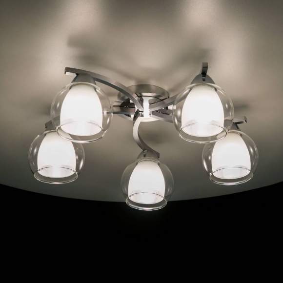 Люстра потолочная Citilux Кристи CL152157 Алюминий+Хром