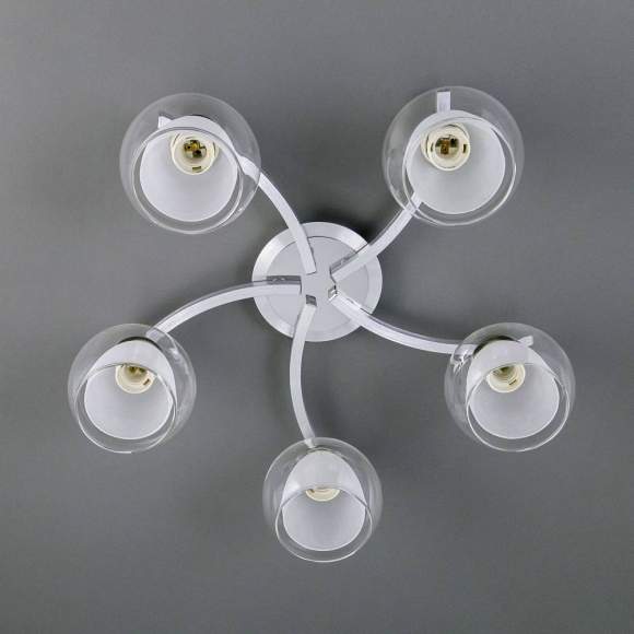 Люстра потолочная Citilux Кристи CL152157 Алюминий+Хром