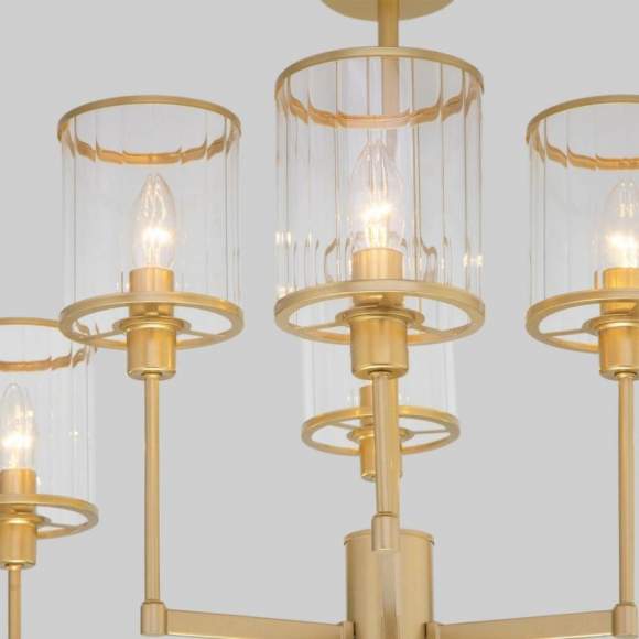 Люстра на штанге Eurosvet 60144/6 золото (a061942) Люстра на штанге Eurosvet 60144/6 золото (a061942)