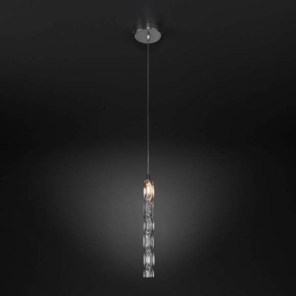 Подвесной светильник ЕВРОСВЕТ Lynn 50381/1 хром (a057390) Подвесной светильник ЕВРОСВЕТ Lynn 50381/1 хром (a057390)