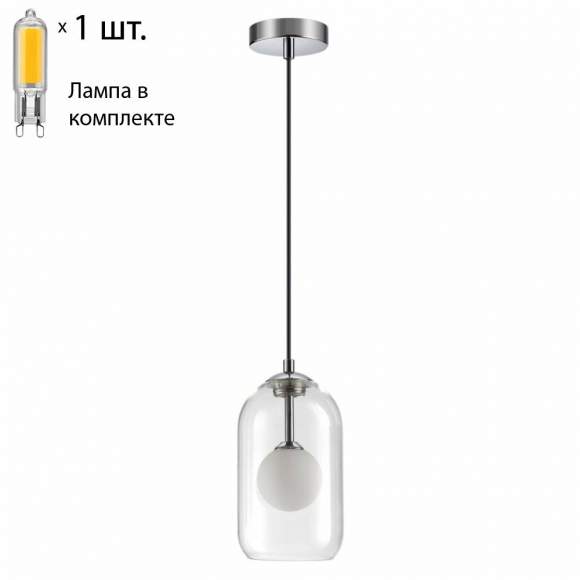 Подвесной светильник с лампочкой Lostar Odeon Light Lostar 4953/1+Lamps G9