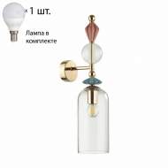 Бра с лампочкой Odeon Light Bizet 4855/1WA+Lamps E14 P45