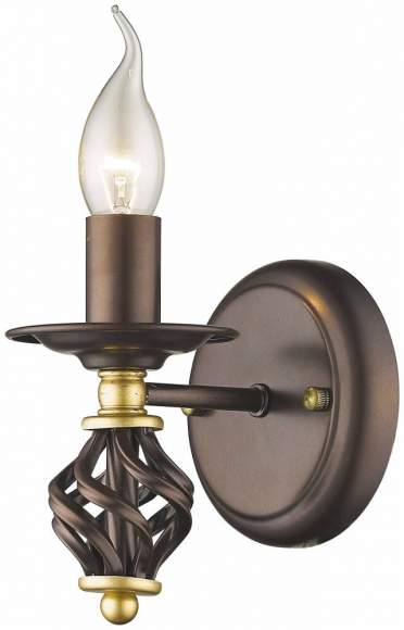 Бра с лампочкой Velante 536-721-01+Lamps E14 Свеча Бра с лампочкой Velante 536-721-01+Lamps E14 Свеча