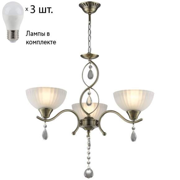 Подвесная люстра с лампочками Velante 717-503-03+Lamps E27 P45