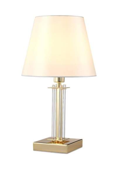 Настольная лампа Crystal Lux NICOLAS LG1 GOLD/WHITE Настольная лампа Crystal Lux NICOLAS LG1 GOLD/WHITE