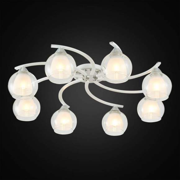 Люстра потолочная Citilux Кристи CL152180 Белый+Хром