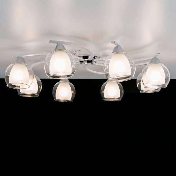 Люстра потолочная Citilux Кристи CL152180 Белый+Хром