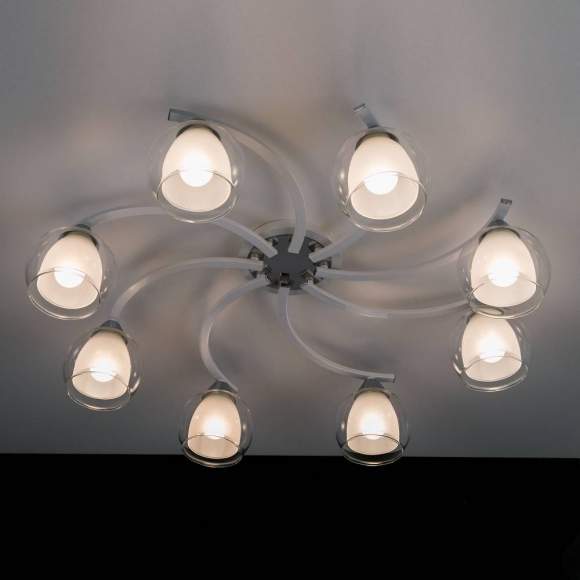 Люстра потолочная Citilux Кристи CL152180 Белый+Хром