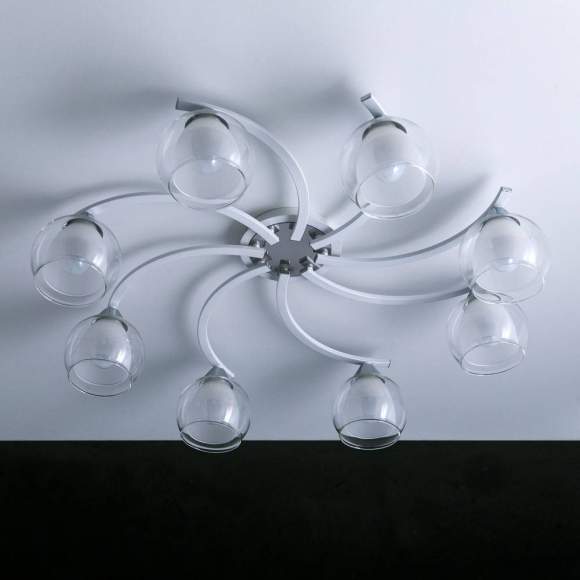 Люстра потолочная Citilux Кристи CL152180 Белый+Хром