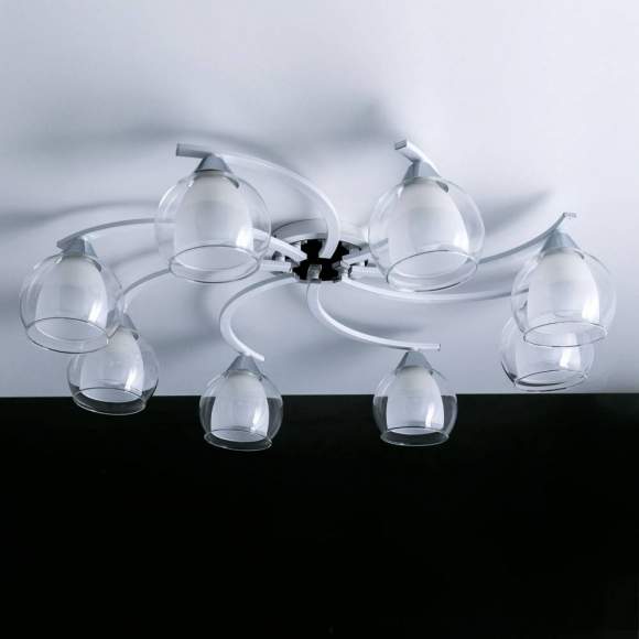 Люстра потолочная Citilux Кристи CL152180 Белый+Хром