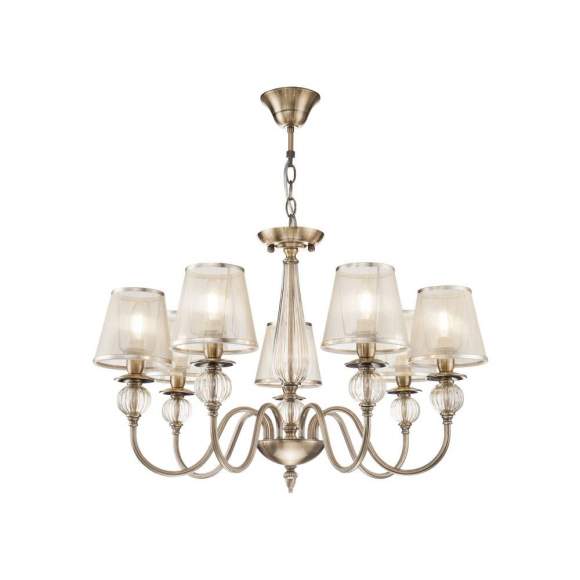 FR2685PL-07BZ Люстра с двойным креплением Freya Inessa FR2685PL-07BZ Люстра с двойным креплением Freya Inessa