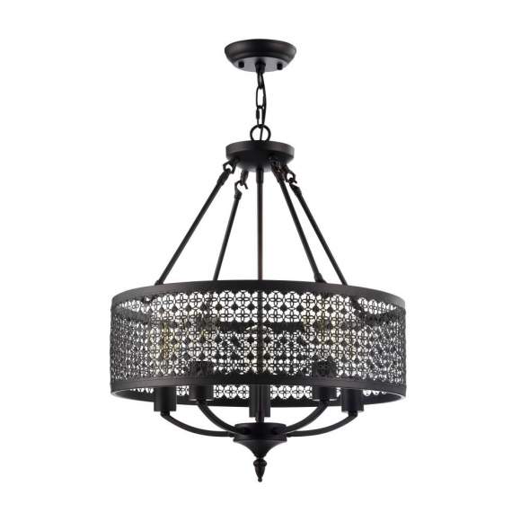 FR4166-PL-05C-BL Подвесная люстра Freya Conte (FR166-05-R)