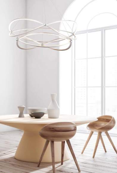 Подвесная светодиодная люстра Maytoni Weave MOD062PL-L103CH3K