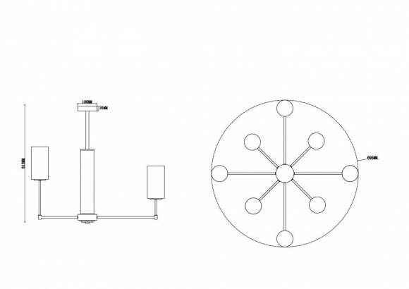 Люстра на штанге Agnes Freya FR5184PL-08CH Люстра на штанге Agnes Freya FR5184PL-08CH