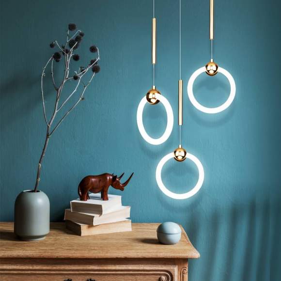 Подвесной светодиодный светильник Rim Eurosvet 90165/1 золото (a051798) Подвесной светодиодный светильник Rim Eurosvet 90165/1 золото (a051798)