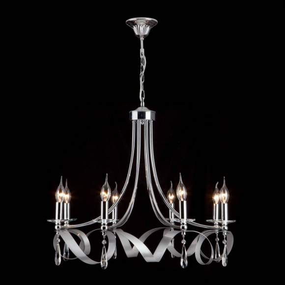 Подвесная люстра 60064/8 хром ЕВРОСВЕТ Подвесная люстра 60064/8 хром ЕВРОСВЕТ