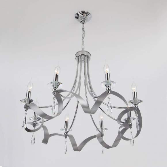 Подвесная люстра 60064/8 хром ЕВРОСВЕТ Подвесная люстра 60064/8 хром ЕВРОСВЕТ