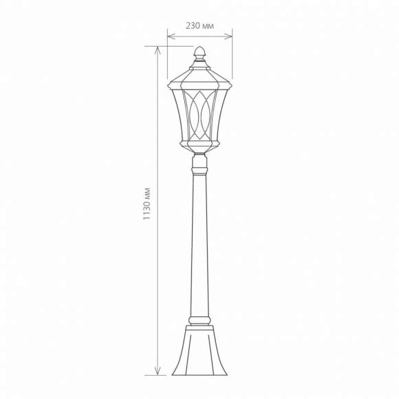 Virgo F капучино (арт. GLXT-1450F) Уличный фонарный столб Elektrostandard (a031924)