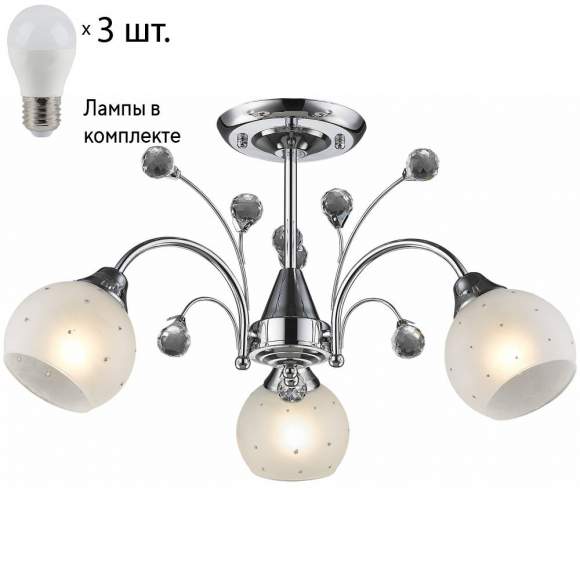 Потолочная люстра с лампочками Velante 707-107-03+Lamps E27 P45