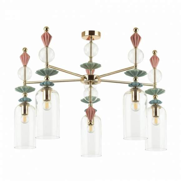 Люстра на штанге Odeon Light Bizet с поддержкой Маруся 4855/5C-М