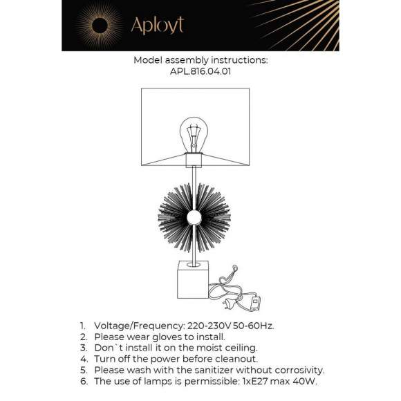 Настольная лампа Aployt Bozena APL.816.04.01 Настольная лампа Aployt Bozena APL.816.04.01