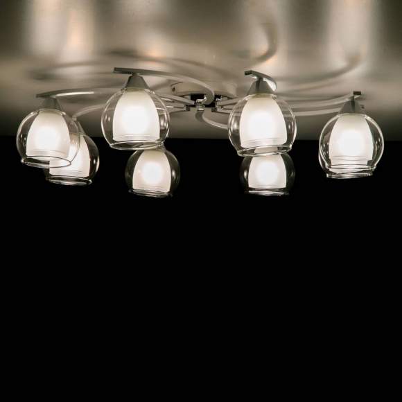 Люстра потолочная Citilux Кристи CL152187 Алюминий+Хром Люстра потолочная Citilux Кристи CL152187 Алюминий+Хром