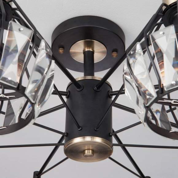 70075/8 черный Потолочная люстра ЕВРОСВЕТ Lord