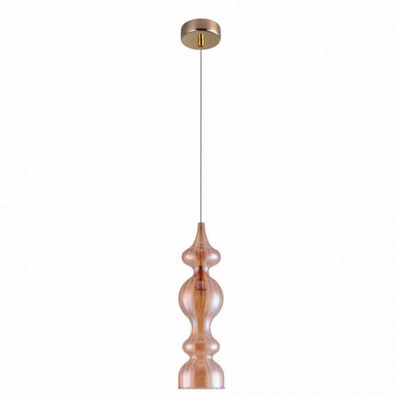 Подвесной светильник CRYSTAL LUX с лампочкой IRIS SP1 A AMBER+Lamps E14 Свеча