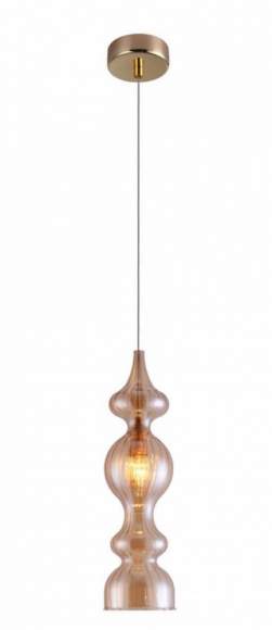 Подвесной светильник CRYSTAL LUX с лампочкой IRIS SP1 A AMBER+Lamps E14 Свеча