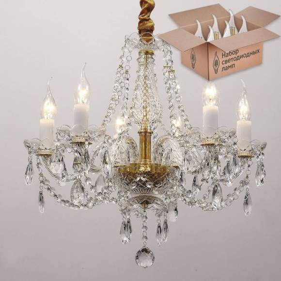 Люстра с лампочками Favourite Simone 1736-6P+Lamps Люстра с лампочками Favourite Simone 1736-6P+Lamps