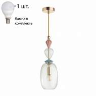 Подвесной светильник с лампочкой Odeon Light Bizet 4855/1B+Lamps E14 P45