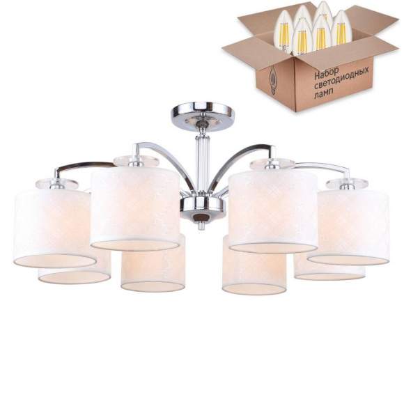 Потолочная люстра с лампочками F-Promo Modum 2199-8U+Lamps E14 Свеча Потолочная люстра с лампочками F-Promo Modum 2199-8U+Lamps E14 Свеча