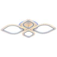 Люстра потолочная светодиодная с пультом ДУ Profit Light 8018/2+2 WHT 76W+7W RGB