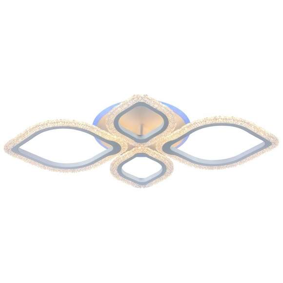 Люстра потолочная светодиодная с пультом ДУ Profit Light 8018/2+2 WHT 76W+7W RGB